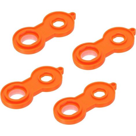 Lntyq Lot de 4 clés de démontage d'aérateur de robinet pour M20 M22 M24 M28 Orange