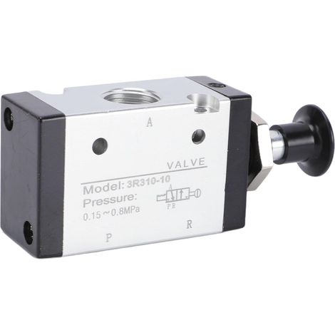 Vanne Push-Pull Durable 3/8 Pouces NPT, Commutation Rapide du Flux D'air, Vanne à Levier Manuelle pour équipement D'usine (1/5)