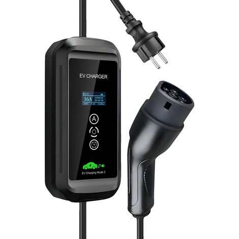 Tragbares EV-Ladegerät, einstellbarer Strom, flexible Ladezeit, 7M (1/2)