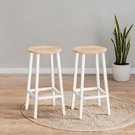 Tabouret de bar en melamina de Madeira e Aço 32,5 x 32,5 x 65 cm (1/5)