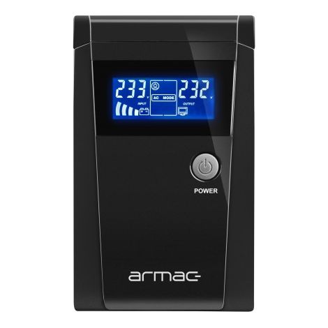 Armac Office 650E, interfaccia interattiva LCD, alimentatore di emergenza PL UPS 2x230V. (1/5)