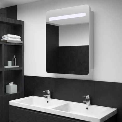 LED-Spiegelschrank，Bad Spiegelschrank，Bad Hängeschrank 60x11x80 cm CCA122043 (1/5)
