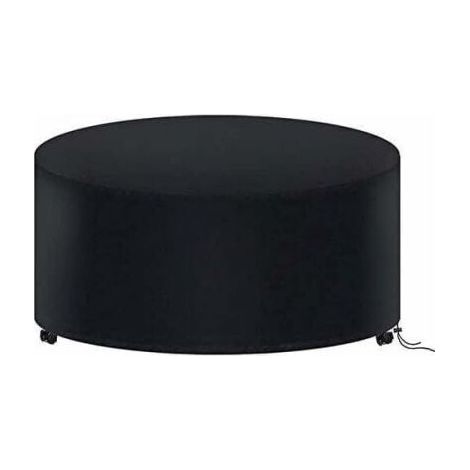 Housse de table de jardin ronde 180 x 90 cm, housse de mobilier de jardin imperméable, housse de table d'extérieur ronde Oxford 210D (1/3)