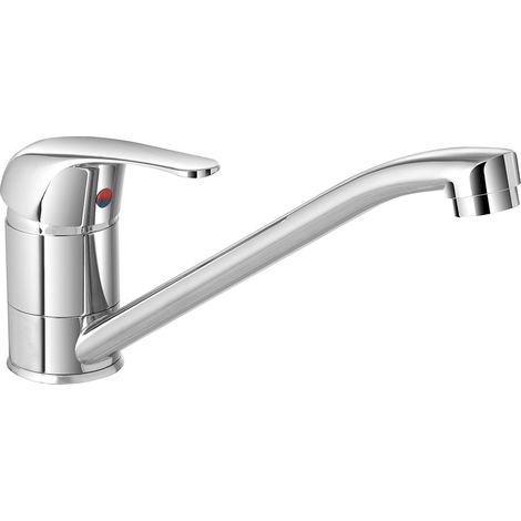 Miscelatore per lavello a canna bassa in ottone cromato (1/2)