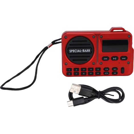 Radio Portatile Bluetooth 5.4 FM – Design Moderno in ABS, Leggero 295g – Ideale per Campeggio e Viaggi (1/5)