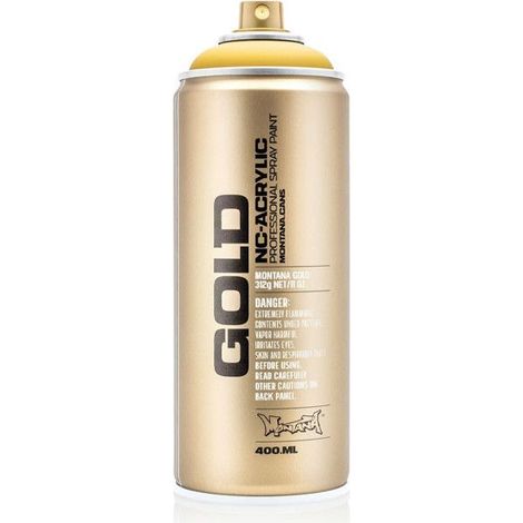 Bombe de peinture - Gold - Acrylique - Yellow submarine - G1210 - 400ml - Montana Cans
