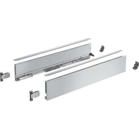 Hettich Zarge AvanTech YOU Set, Höhe 101 mm, NL 350 mm, silber, links und rechts
