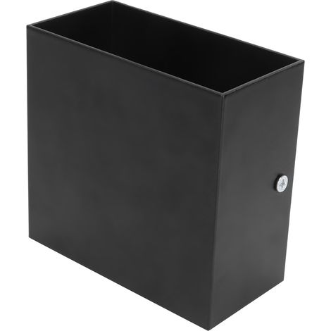 Applique murale LED 7W, lampe carrée d'intérieur pour chambre, couloir, porche, balcon, décoration 100265V (coque noire, lumière blanche) (1/5)
