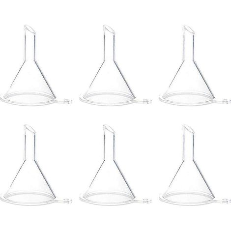 Lot de 20 petits entonnoirs transparents en plastique pour le transfert de liquides cosmétiques, d'huiles parfumées et d'huiles essentielles.-20pcs (1/2)