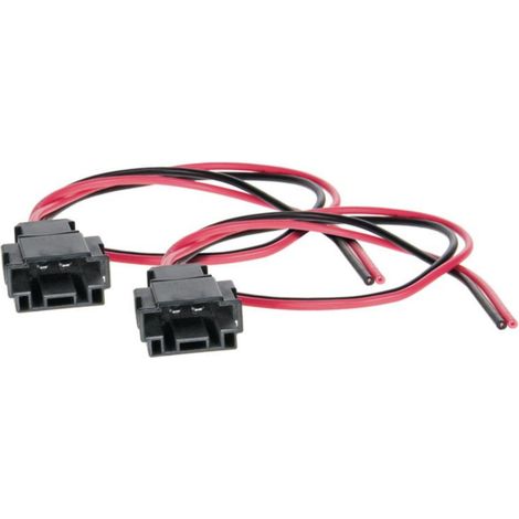 2 Cables adaptateurs haut-parleur compatible avec Mercedes A C E CLK BMW E46