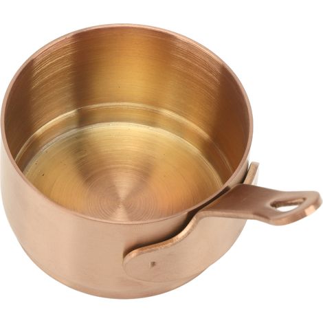 Saucenschale aus Edelstahl 304 mit Griff, 100 ml, roségoldene Farbe, ideal für Saucen, Gewürze, Ketchup und Vorspeisen. (1/5)