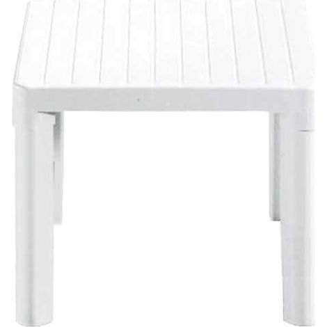 Mesita de resina Tip Cuadrado Blanco 47X 47 1022 Scab