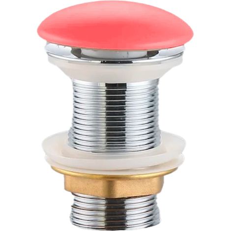 Ceramia PixL Piletta a flusso libero 5/4' senza troppopieno per lavabi e catini, rosa opaco (CEPXPLUGPM)