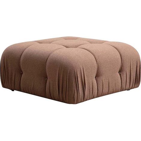 Fußhocker aus Stoff 95x95cm Bubble PT - Braun