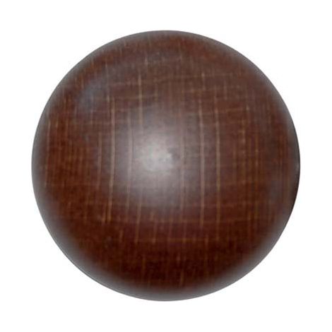 POMOLO LEGNO LISCIO - NOCE SCURO MM 26/36X33- 10 pezzi