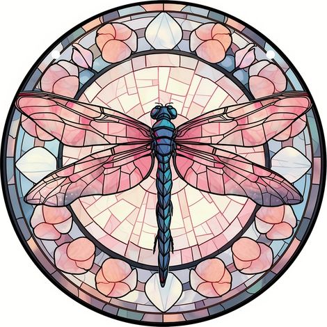 Dragonfly - Suncatcher Window Hanging - Fall Decor Panel - Thanksgiving Gift - 1 Piece (1/5)