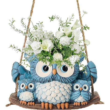 Blumentopf Niedlicher Eulentopf handgefertigter Keramik