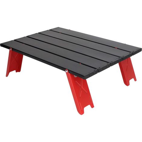 Tragbarer Outdoor-Tisch, leichter, klappbarer Campingtisch aus Aluminiumlegierung, faltbarer Picknicktisch für Camping und Grillen im Freien