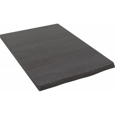 Étagère murale marron foncé 40x60x2 bois chêne massif traité (1/5)