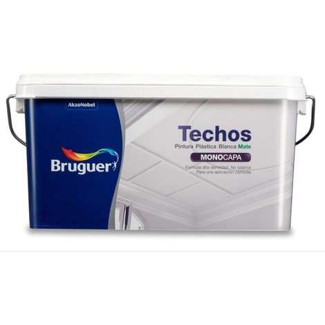 Pintura plástica acrílica interior monocapa blanco mate 2,5 l