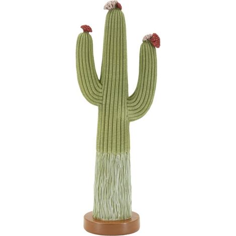 Cactus decorativo in resina multicolore grande
