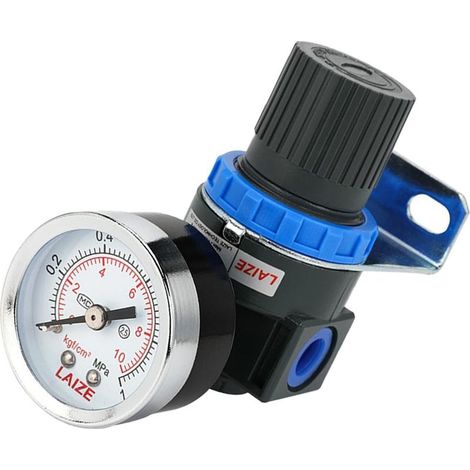Régulateur de pression d'air avec manomètre, soupape de limitation de pression du compresseur, vanne de régulation d'air pour outils pneumatiques, équipement industriel (1/5)
