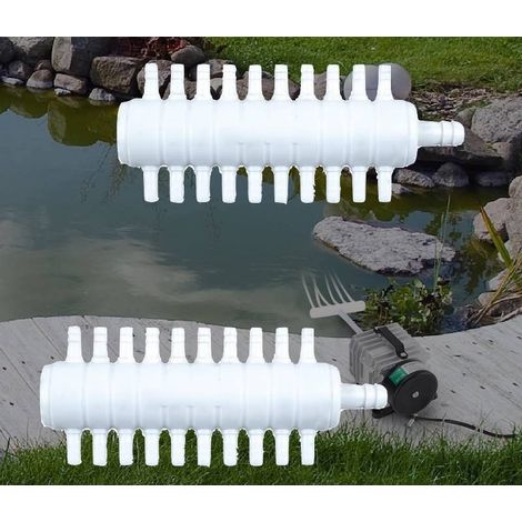 Lot de 2 Multi Diviseurs Plastiques 20 Sorties Pour Aérateur & Pompe à Air Bassin & Aquarium (1/5)
