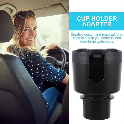 Multifunktionaler 2-in-1-Getränkehalter mit Handyhalterung fürs Auto-15.5X13.5cm-Black (1/3)
