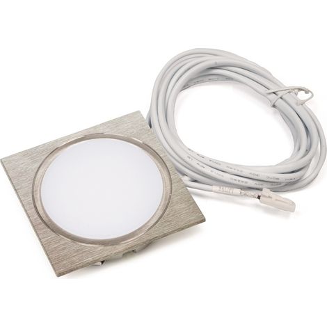 L&S Einbauleuchte Chip HE 58 Emotion 24 V DC 2,5 W Rahmenfarbe Edelstahl, gebürstet