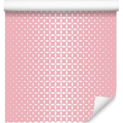 Carta da parati con motivo geometrico corallo, dettagli nitidi 50x1000 cm (1/5)