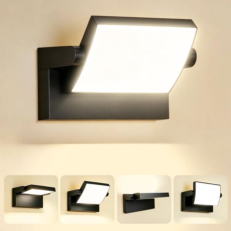 Applique Murale LED Extérieure 40W 4000K Pivotant 350 IP65 Noir (1/5)