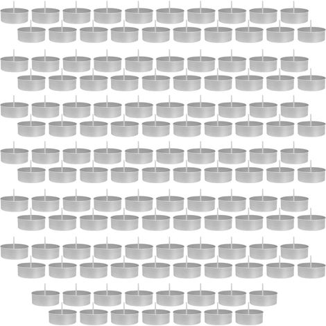 Lot de 135 pots à bougies réutilisables en fer blanc - 3,8 x 1,4 cm - Verres pour bougies chauffe-plat - Pour décoration de mariage, anniversaire, salon (1/5)