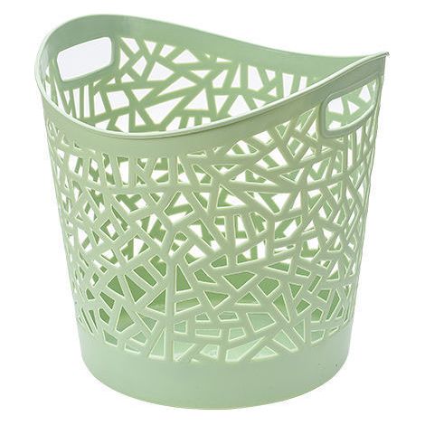 1 panier à linge, double poignée, capacité 2 boisseaux (jusqu'à 3 brassées), entièrement ventilé, pour buanderie et rangement ménager (1/5)