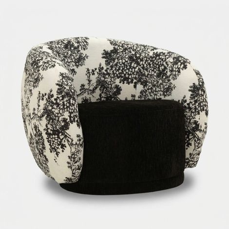 Gepolsterter Sessel im orientalischen Design Okinawa Monochrome Haven (1/5)