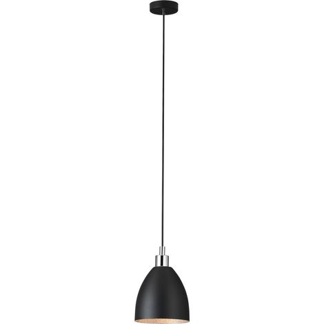Hanging Light Mareperla Steel noir, Crystal Look / E27 1x40W H: 110cm Ø18cm Dimmable (1/4)