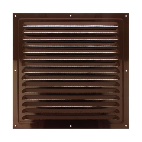 Rejilla de ventilación de acero con recubrimiento en polvo WM 200 BR marrón (1/2)