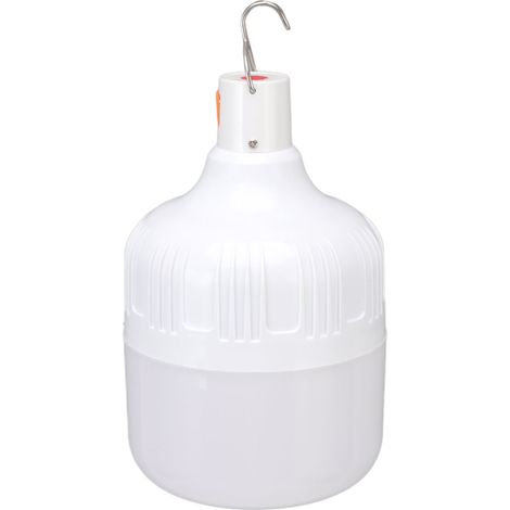 Ampoule LED extérieure rechargeable USB 120 W, ampoule de secours portable avec crochet pour stands de marchés nocturnes et pannes de courant domestiques (1/5)