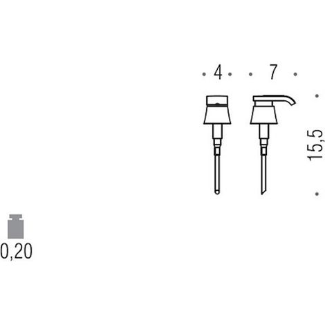 COLOMBO DESIGN Alize' erogatore spandisapone cromato codice prod: B93710CR (1/2)