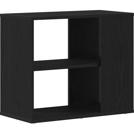 Maison Exclusive - Credenza Rovere Nero 60 x 30 x 50 cm Legno multistrato