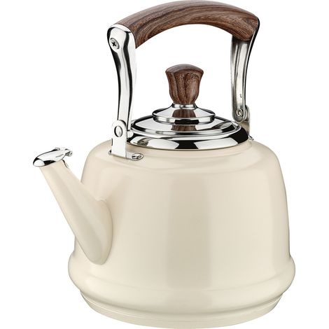Hervidor de agua de acero inoxidable, diámetro 22,5 x 17 cm, 2,0 l, blanco / Cilio (1/4)