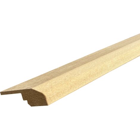 Lot de 6 Plinthes Goulotte MDF, L.2.44 m x H.6.8 cm, Ep.18 mm