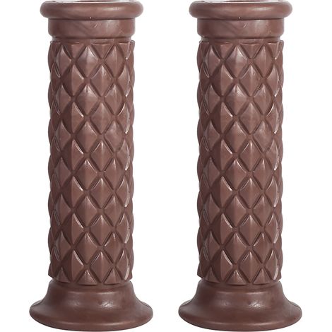 Paire de poignées de guidon universelles 7/8" 22mm en caoutchouc noir pour moto, embouts de guidon "Hot Coffee" (1/5)