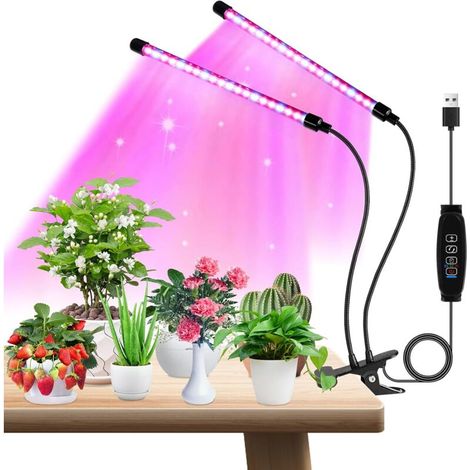 Plant Lamp, LED Grow Light with 3 Lighting Modes, 360° Adjustable Indoor Plant Growth Lamp for Flowers and Plants