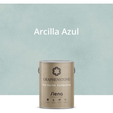 Pintura Ecológica INTERIOR Efecto LIMEWASH Base Cal SIENA Color ARCILLA AZUL 4L