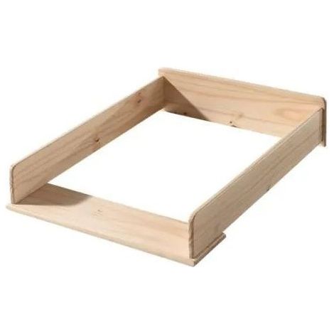 Les Tendances – Table à langer Kiddy 72x53x15 cm – Bois de pin massif – Montage sur commode – Touche scandinave