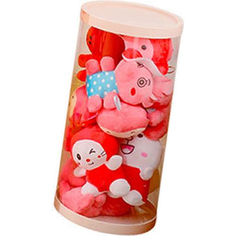 Aufbewahrungseimer für Plüschpuppen, transparenter Spielzeugkorb für Kinder, großes Fassungsvermögen, PVC-Puppenzylinder, 32 x 50 cm (1/5)