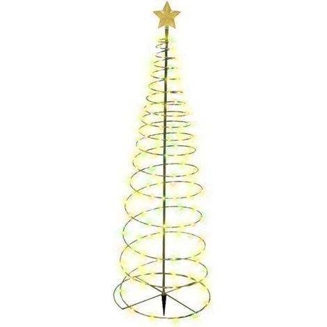 Weihnachtsstern-Lichterkette für den Garten, Weihnachtsbaumschmuck, gelbe LED-Lichterkette, solarbetriebene, wasserdichte LED-Lichterkette aus Metall für den Außenbereich