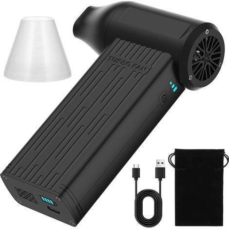 Souffleur d'air électrique portable, souffleur à main sans fil, plumeau pour sécher les voitures, le traitement des véhicules et pour un usage domestique (1/5)
