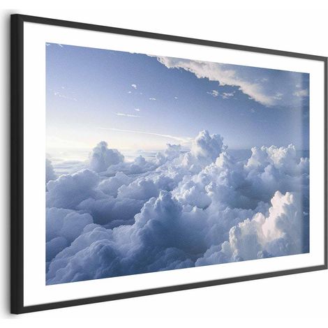 Poster – Himmelslandschaften: Strahlen erleuchten flauschige Wolkenformationen (1/4)