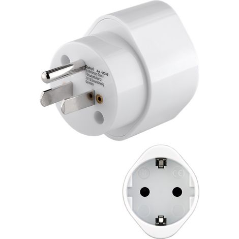Goobay 45355 adaptador de enchufe eléctrico Tipo B Tipo F Blanco